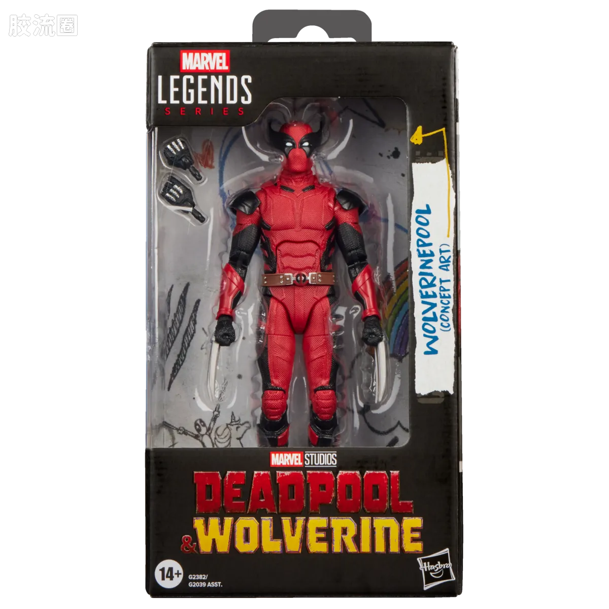 Marvel Legends/漫威传奇 可动人偶系列 死侍与金刚狼系列 死侍狼（概念艺术版） - 图片
