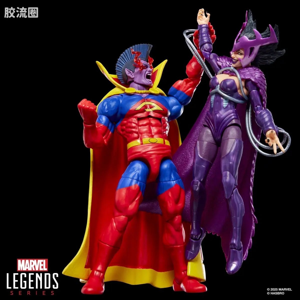 Marvel Legends/漫威传奇 可动人偶系列 多人套 死亡鸟与斗剑 - 图片