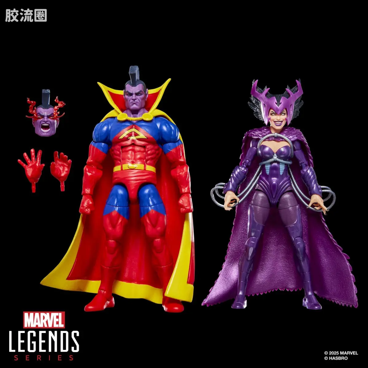 Marvel Legends/漫威传奇 可动人偶系列 多人套 死亡鸟与斗剑 - 图片