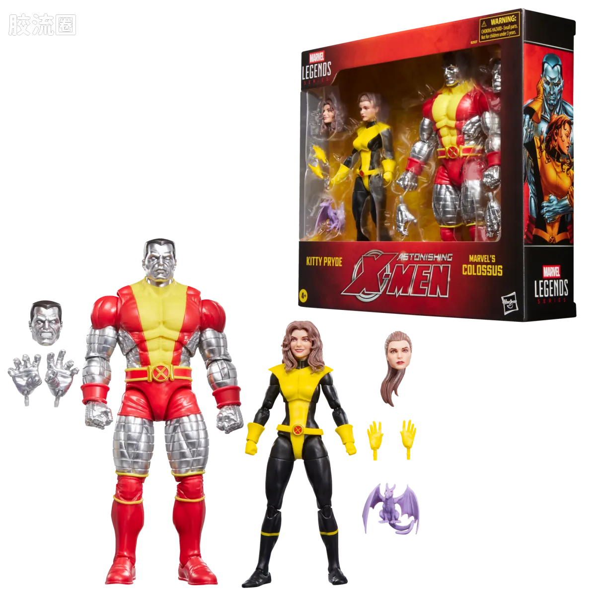 Marvel Legends/漫威传奇 可动人偶系列 多人套 幻影猫 & 钢力士 - 图片