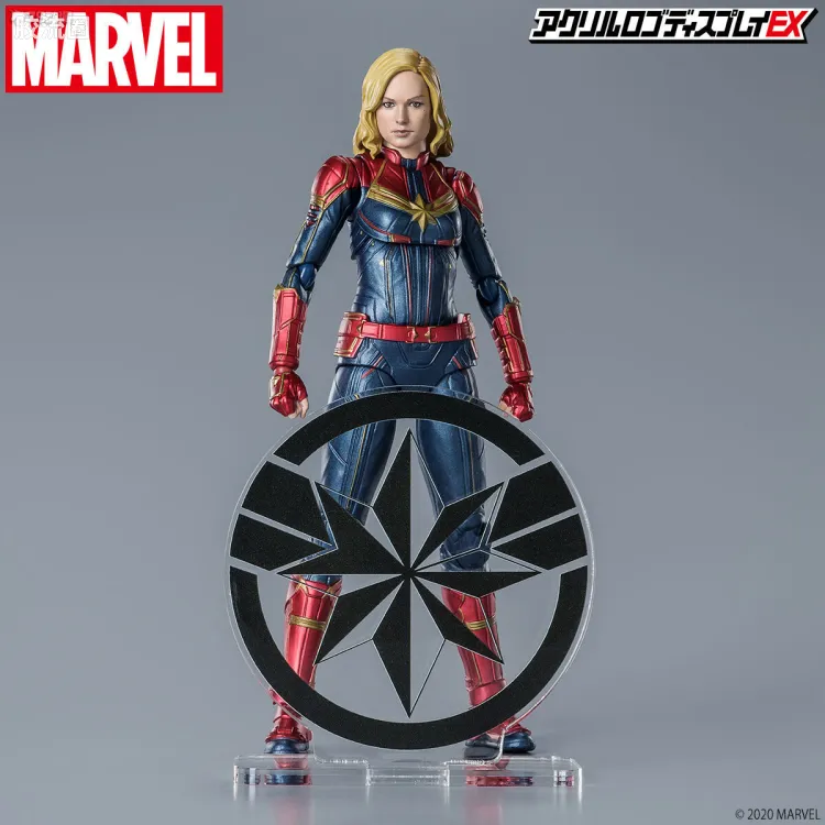 亚克力LOGO展示牌EX系列 美系 Marvel 英雄标识 惊奇队长