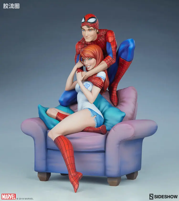 sideshow静态模型系列 Maquette Marvel 蜘蛛侠与玛丽·简