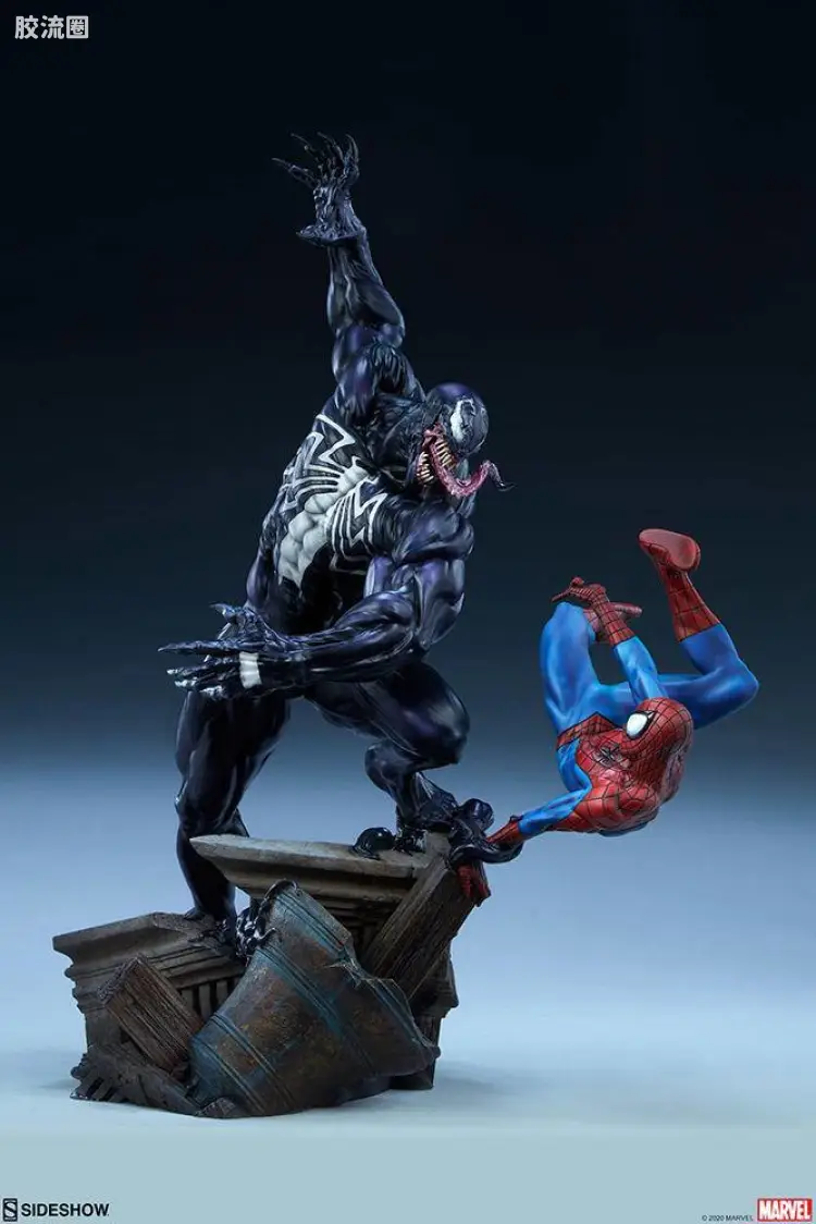 sideshow静态模型系列 Maquette Marvel 蜘蛛侠对毒液
