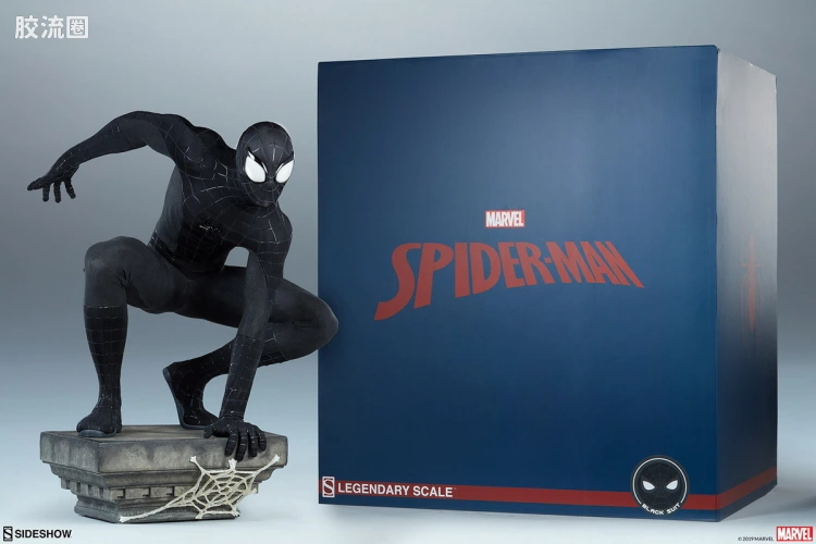 sideshow静态模型系列 Legendary Scale(TM) Marvel 蜘蛛侠(黑战衣)