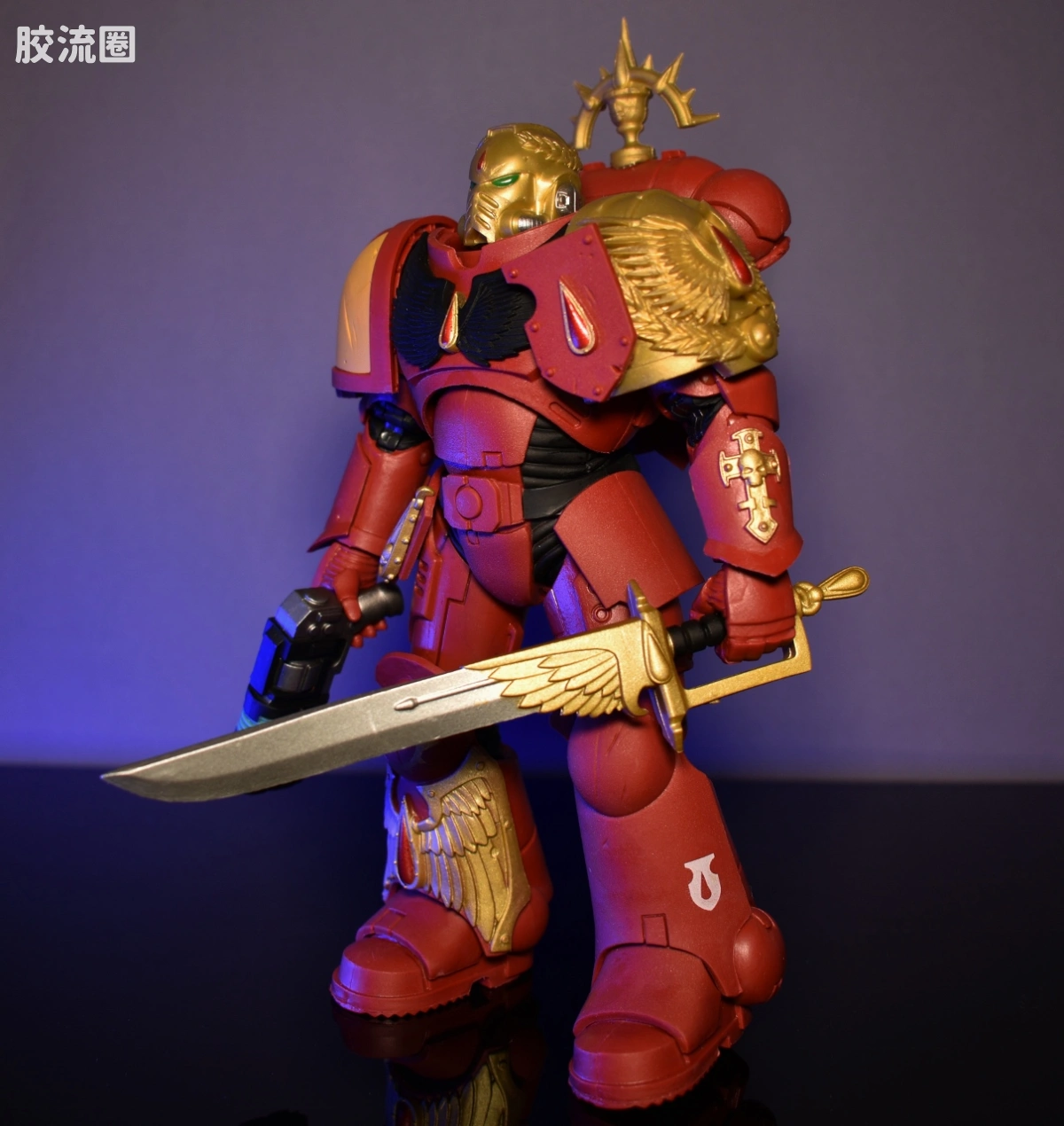 麦克法兰游戏与动画系列 金标签收藏系列  游戏 战锤40K 圣血战士连长 - 图片