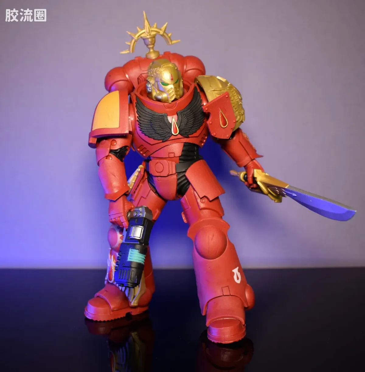 麦克法兰游戏与动画系列 金标签收藏系列  游戏 战锤40K 圣血战士连长 - 图片
