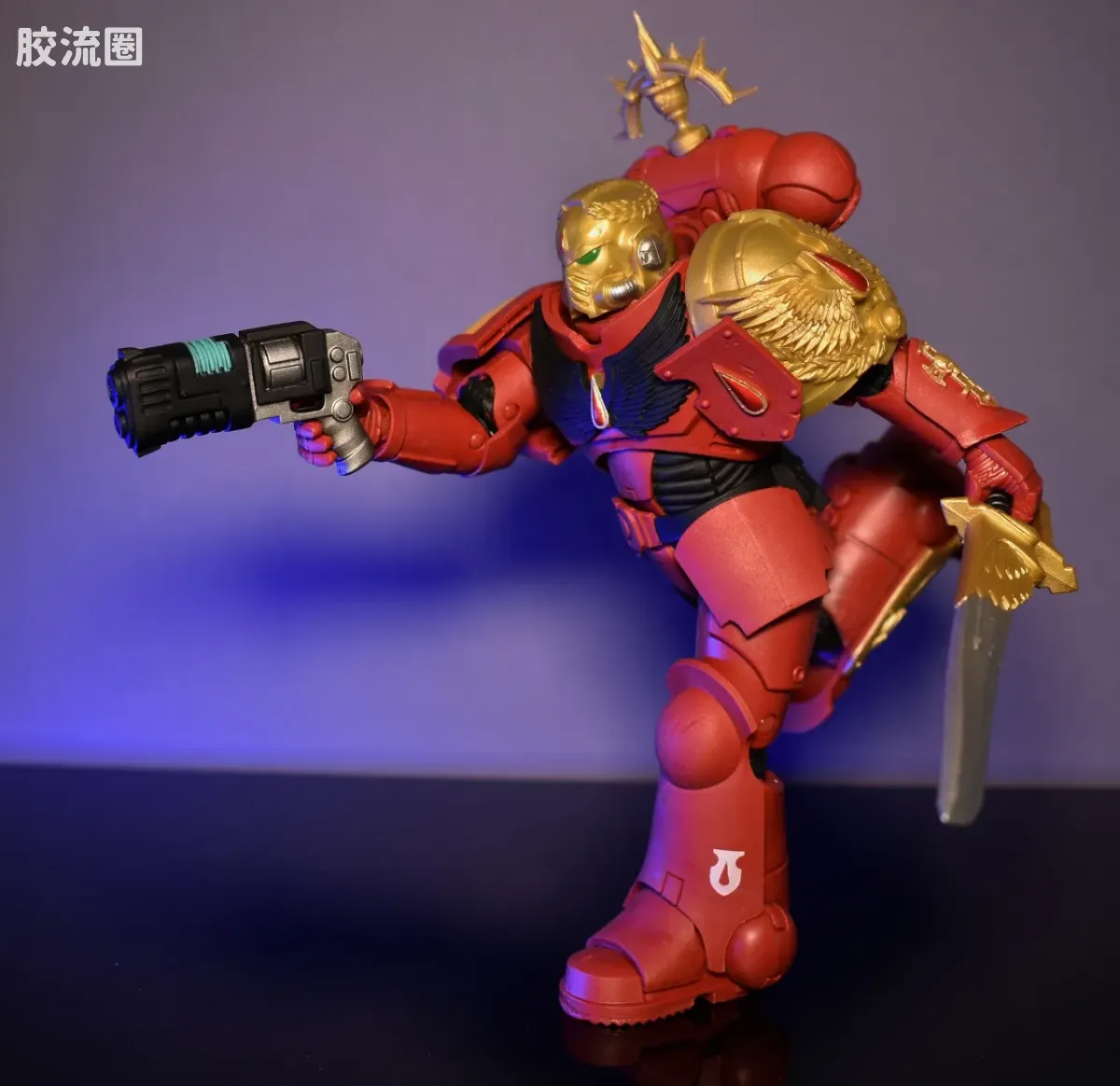 麦克法兰游戏与动画系列 金标签收藏系列  游戏 战锤40K 圣血战士连长 - 图片