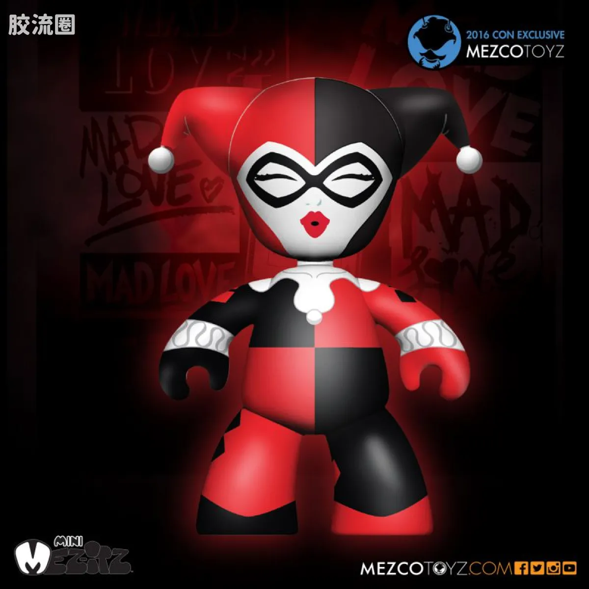 Mezco mez-itz 系列 Mez-Itz 疯狂之爱 - 小丑与哈莉·奎茵 - 图片
