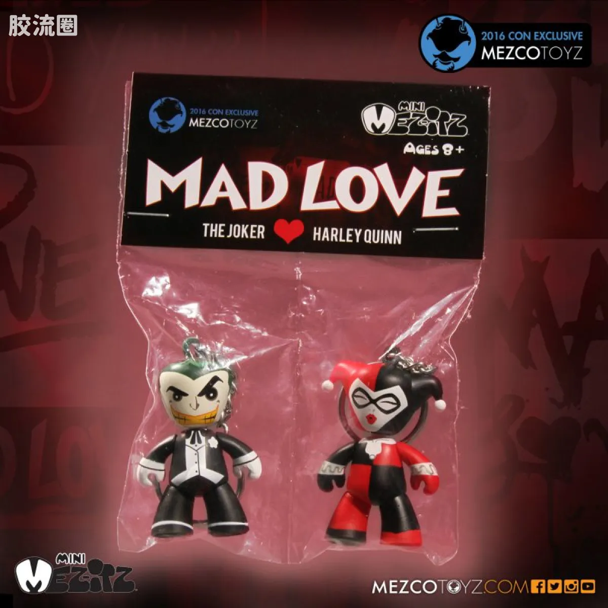 Mezco mez-itz 系列 Mez-Itz 疯狂之爱 - 小丑与哈莉·奎茵 - 图片