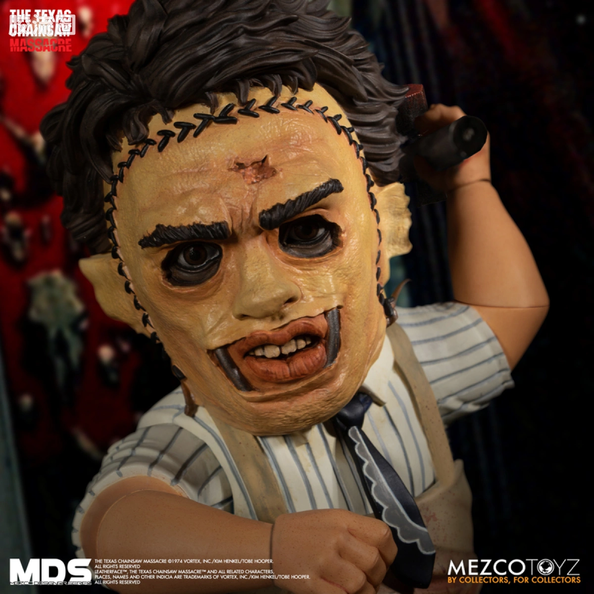 Mezco 娃娃系列 风格/设计师系列 电影 德州电锯杀人狂 皮脸 - 图片