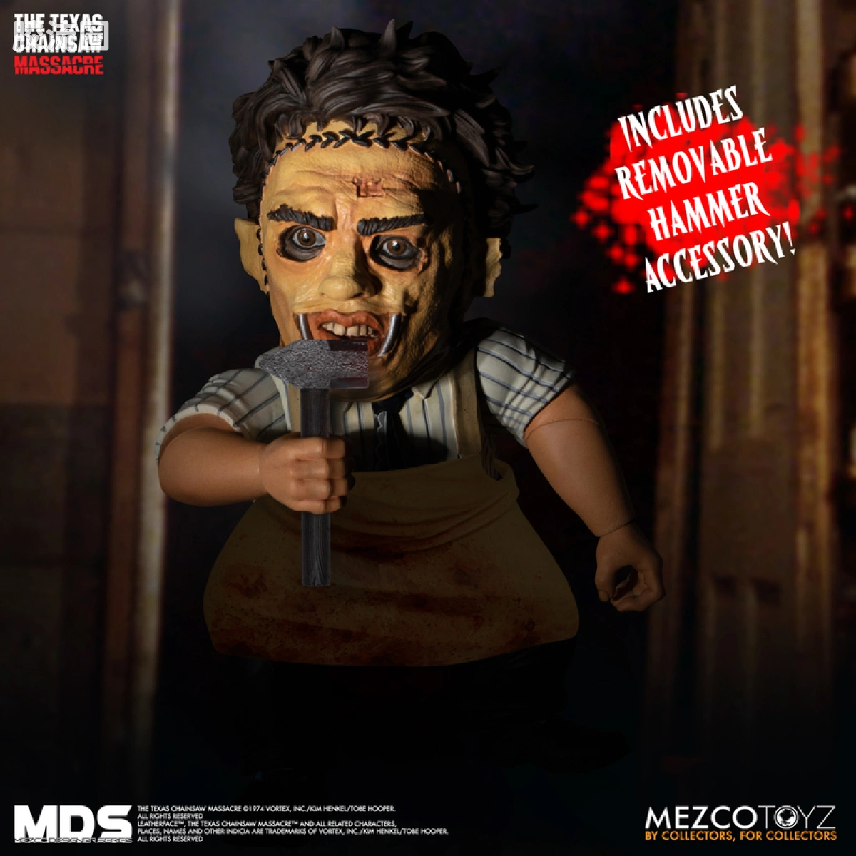 Mezco 娃娃系列 风格/设计师系列 电影 德州电锯杀人狂 皮脸 - 图片