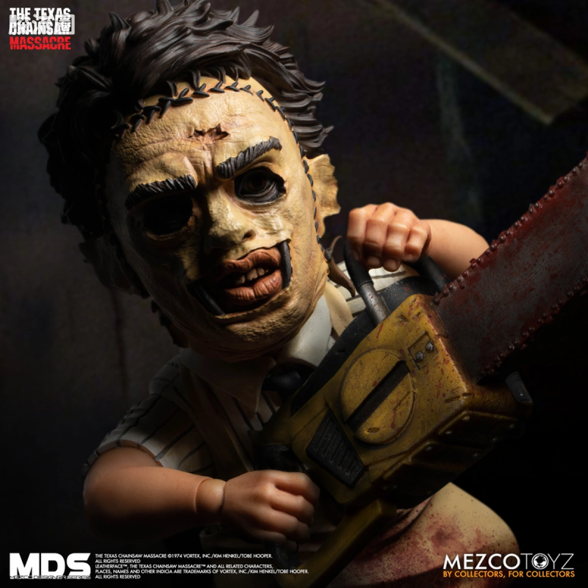 Mezco 娃娃系列 风格/设计师系列 电影 德州电锯杀人狂 皮脸 - 图片