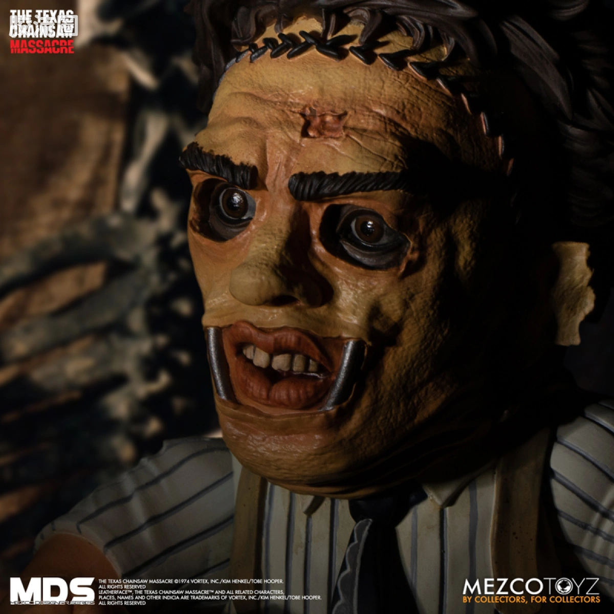 Mezco 娃娃系列 风格/设计师系列 电影 德州电锯杀人狂 皮脸 - 图片
