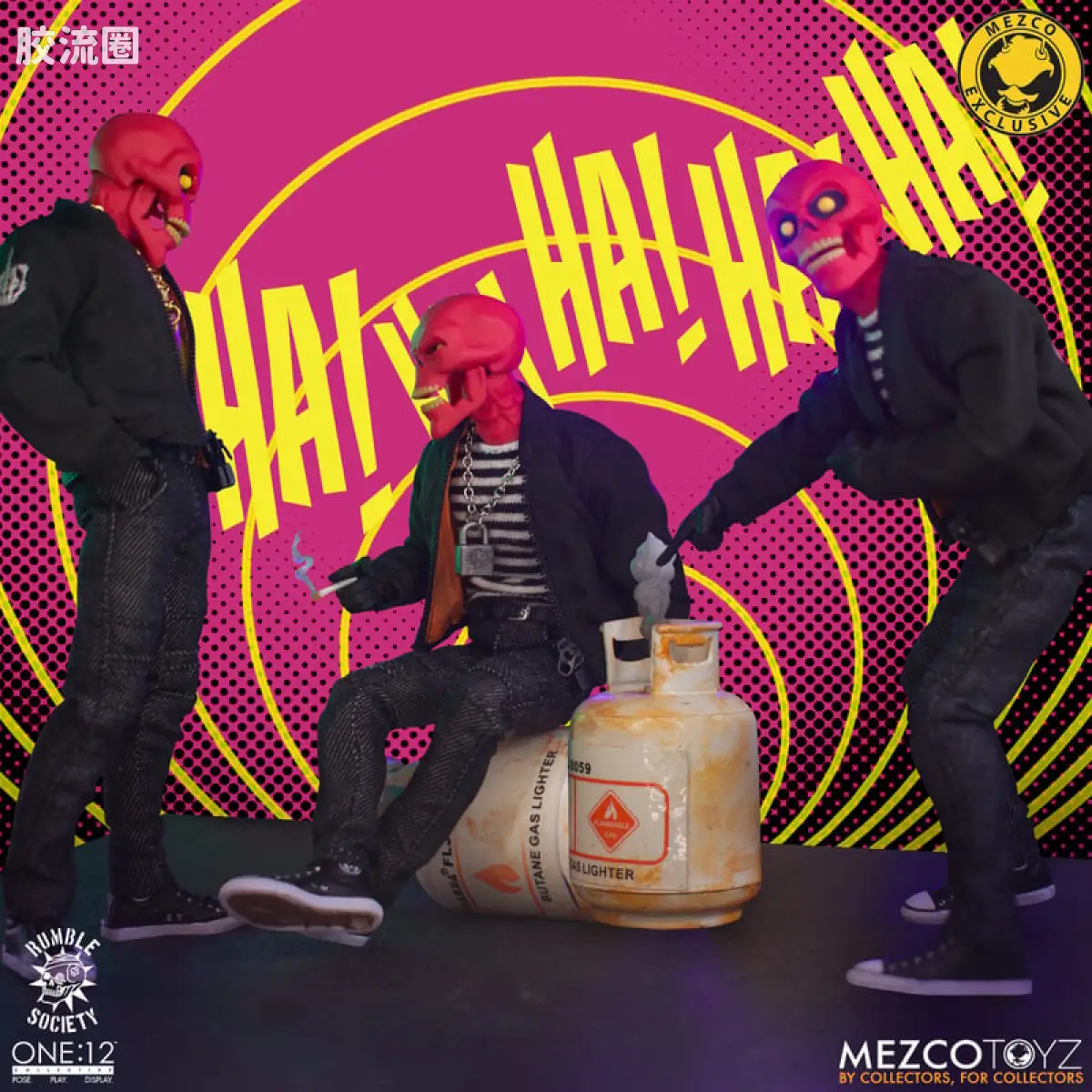 Mezco one-12系列 1/12 Rumble Society集体系列  粉骷髅混沌俱乐部 - 不洁安可胶囊 - 图片