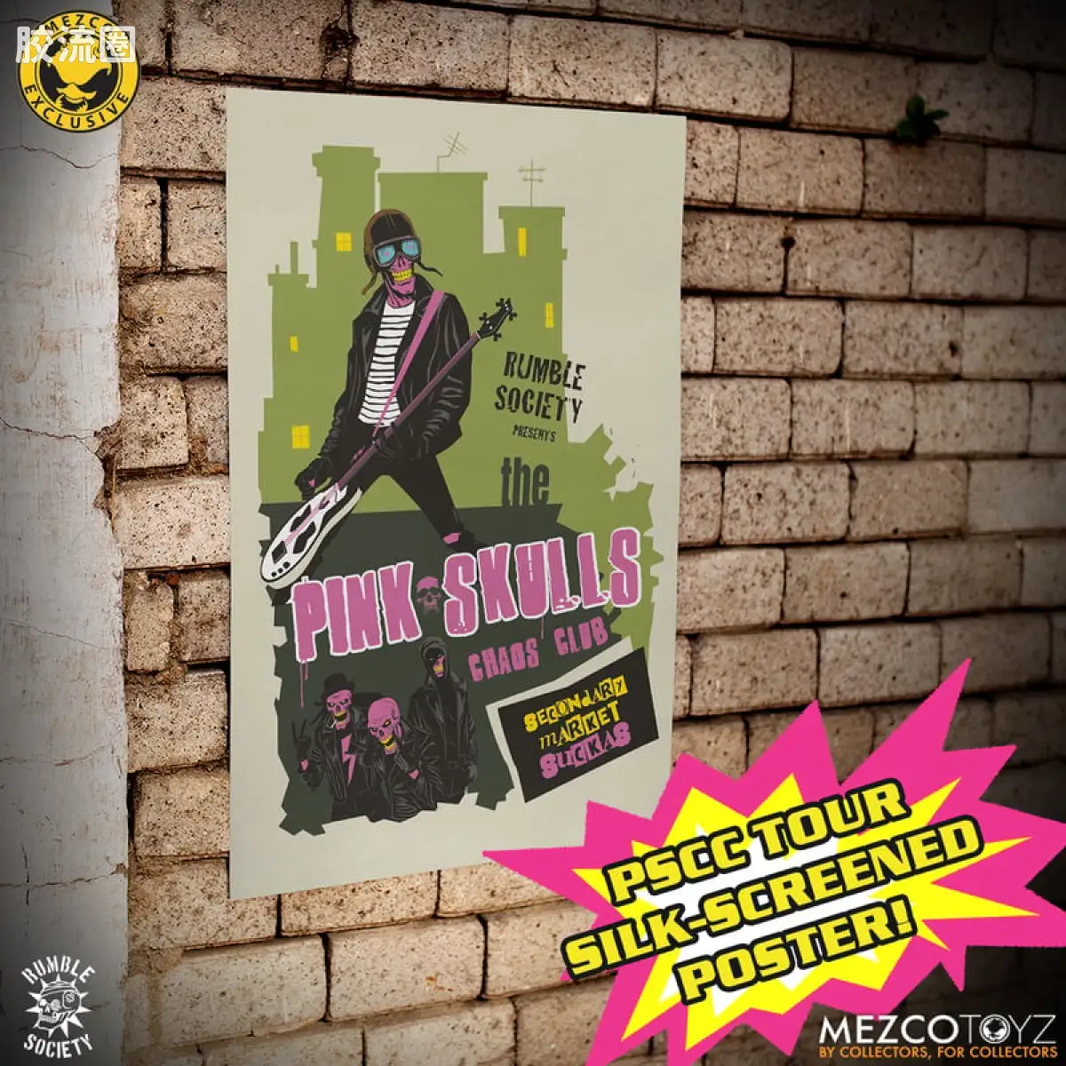 Mezco one-12系列 1/12 Rumble Society集体系列  粉骷髅混沌俱乐部 - 不洁安可胶囊 - 图片