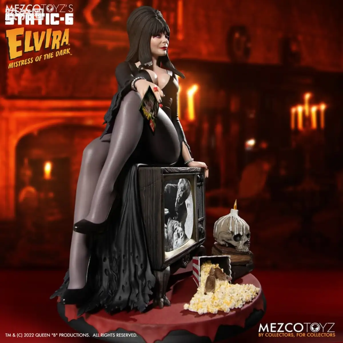 Mezco 综合系列 Static Six/静态-6 雕像系列 暗夜女王艾薇拉 - 图片