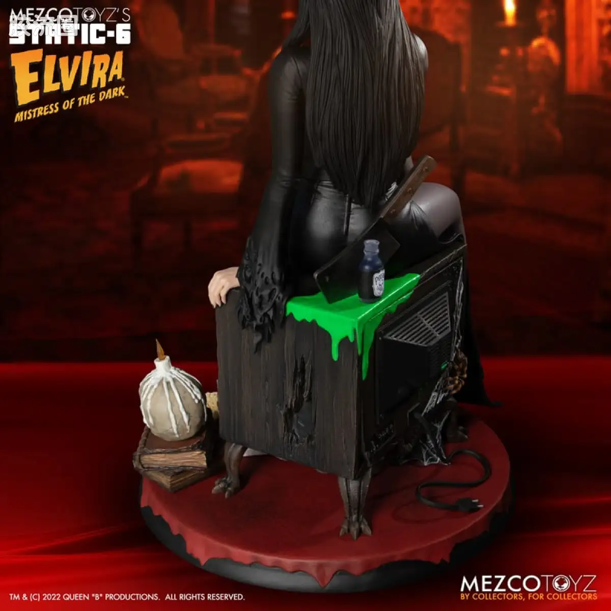 Mezco 综合系列 Static Six/静态-6 雕像系列 暗夜女王艾薇拉 - 图片