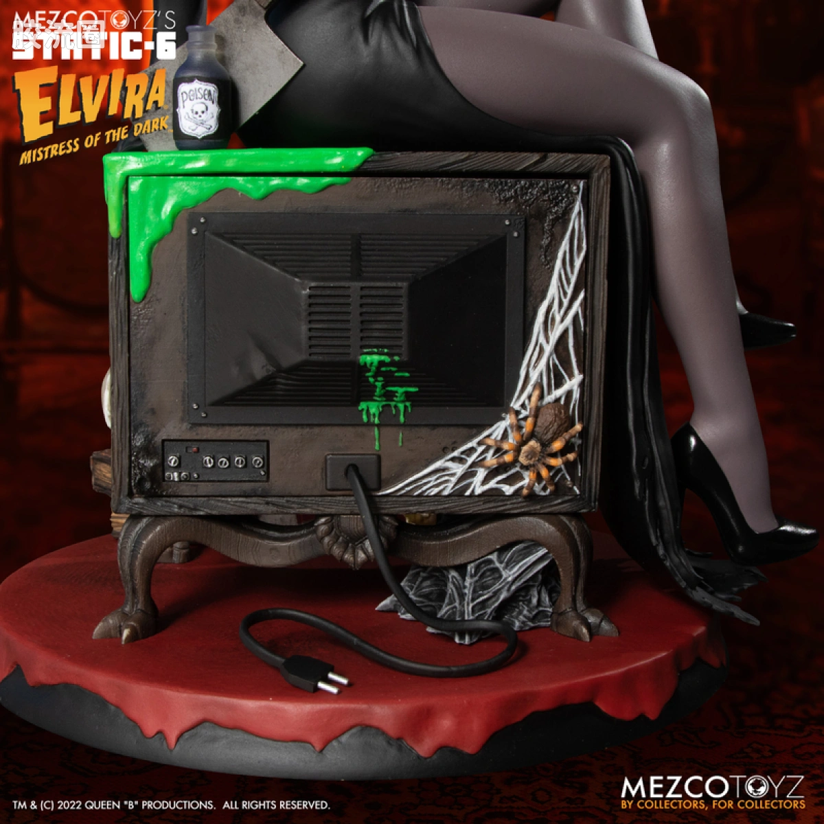Mezco 综合系列 Static Six/静态-6 雕像系列 暗夜女王艾薇拉 - 图片