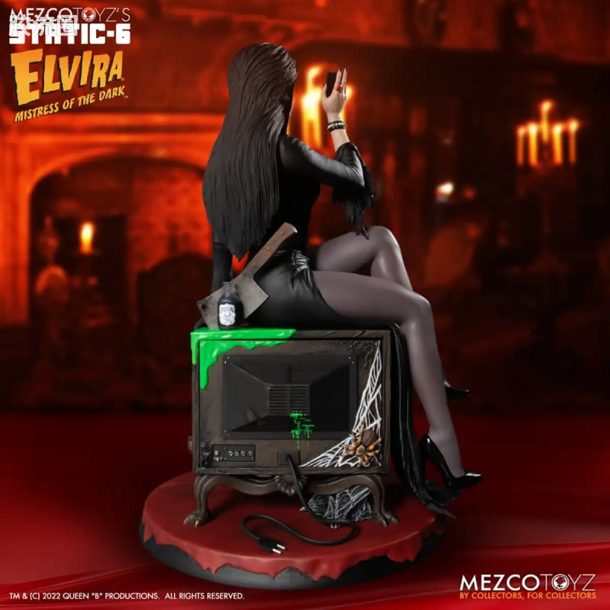 Mezco 综合系列 Static Six/静态-6 雕像系列 暗夜女王艾薇拉 - 图片