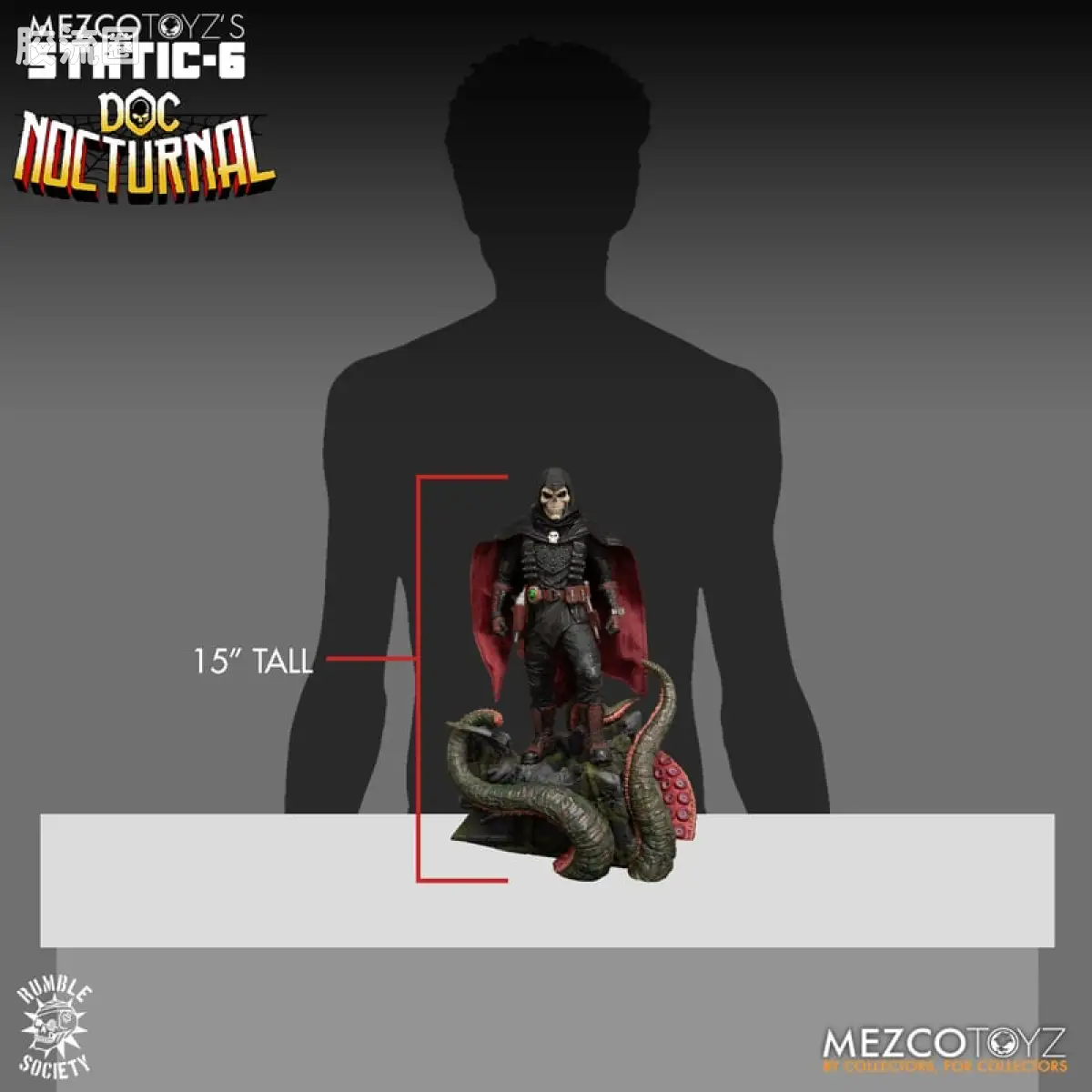 Mezco 综合系列 Static Six/静态-6 雕像系列 夜行博士 - 图片