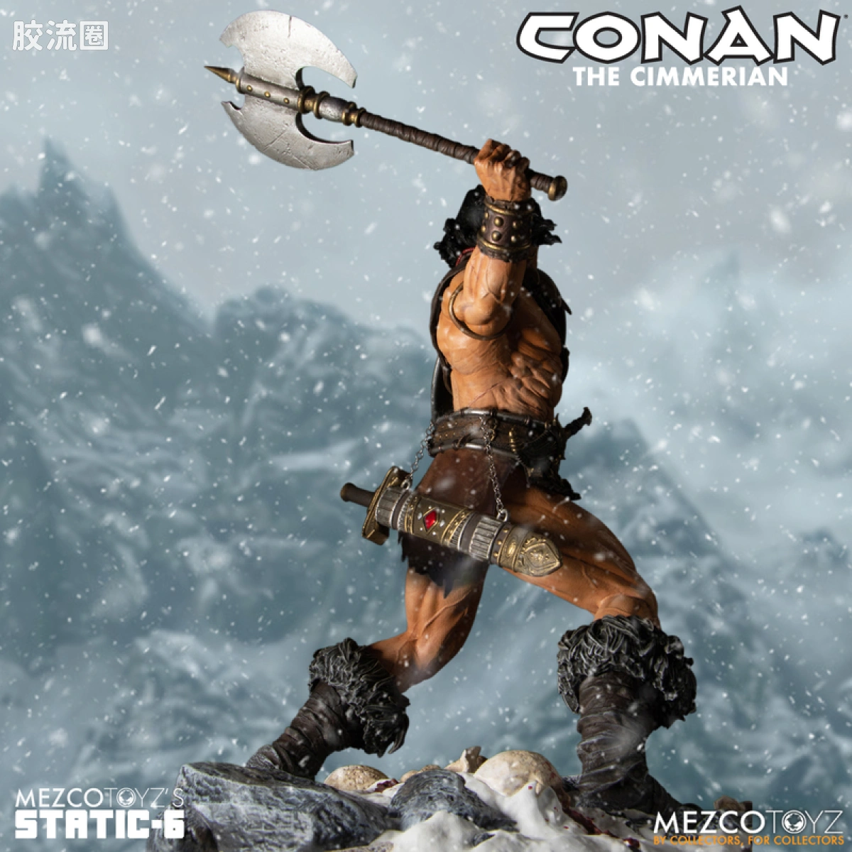Mezco 综合系列 Static Six/静态-6 雕像系列 野蛮人柯南 柯南 - 图片