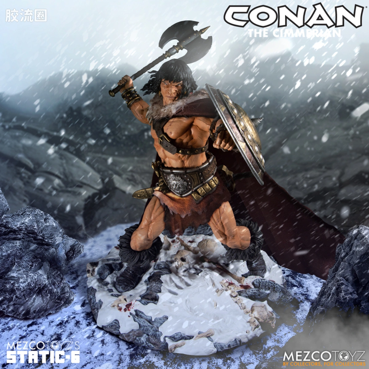 Mezco 综合系列 Static Six/静态-6 雕像系列 野蛮人柯南 柯南 - 图片