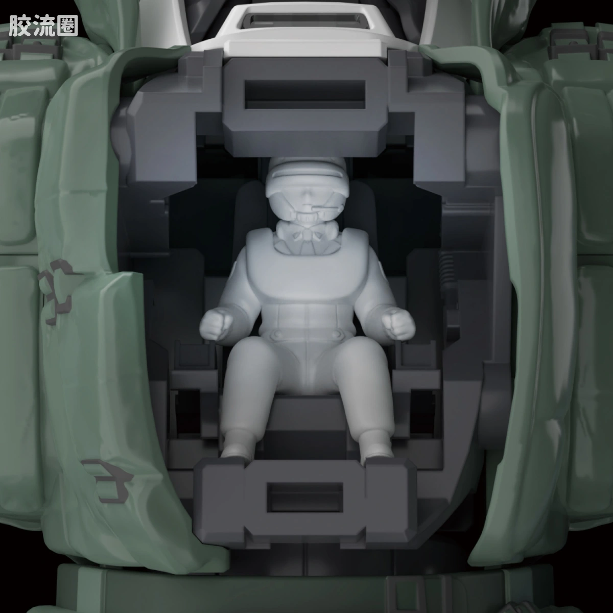 青岛社动漫题材拼装模型 ACKS系列 MP-04 AV-98 英格拉姆 爆炸反应装甲装备 - 图片