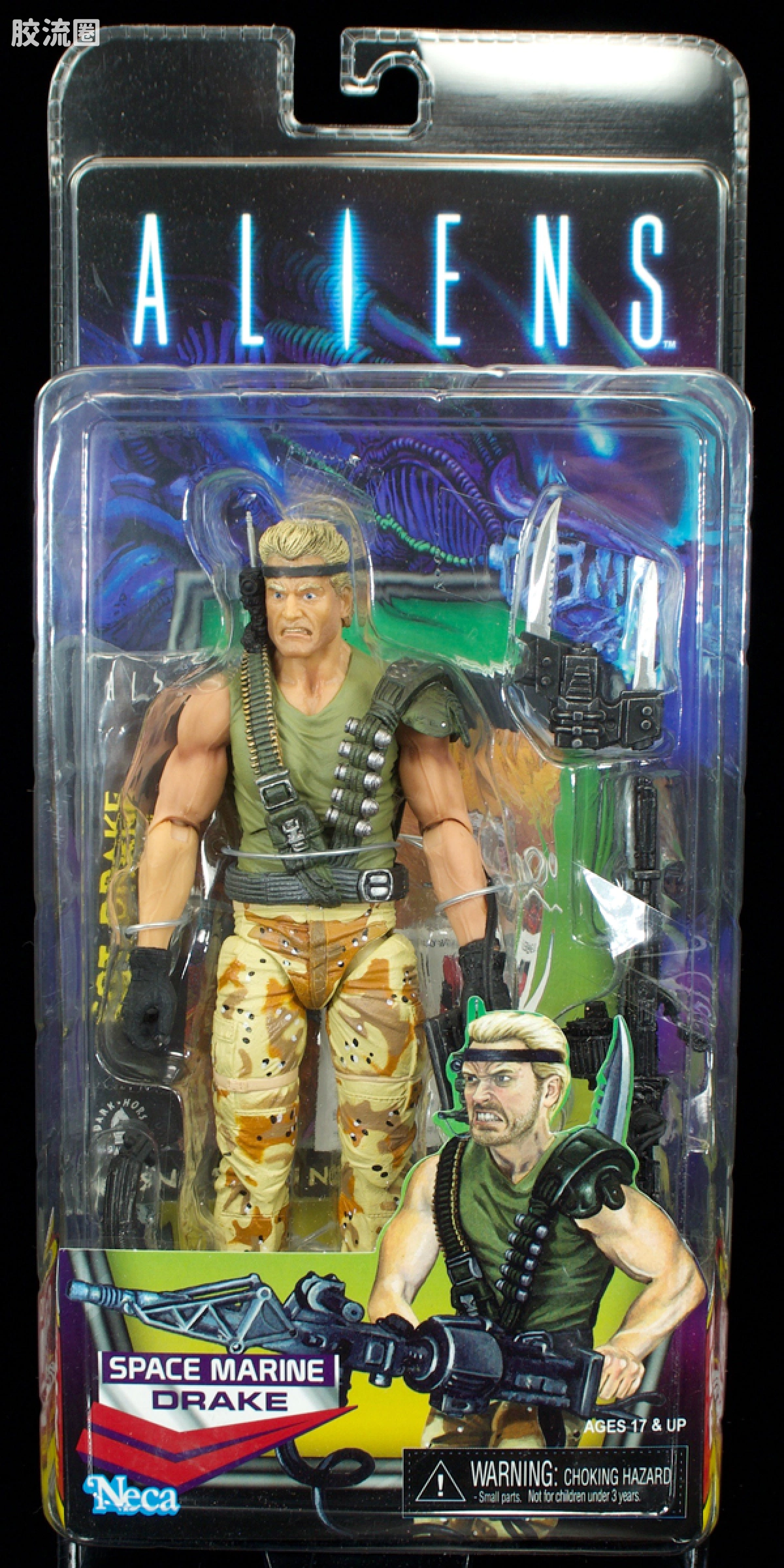 NECA 7寸可动人形系列 异形系列 异形陆战队 德拉克(Kenner致敬版) - 图片