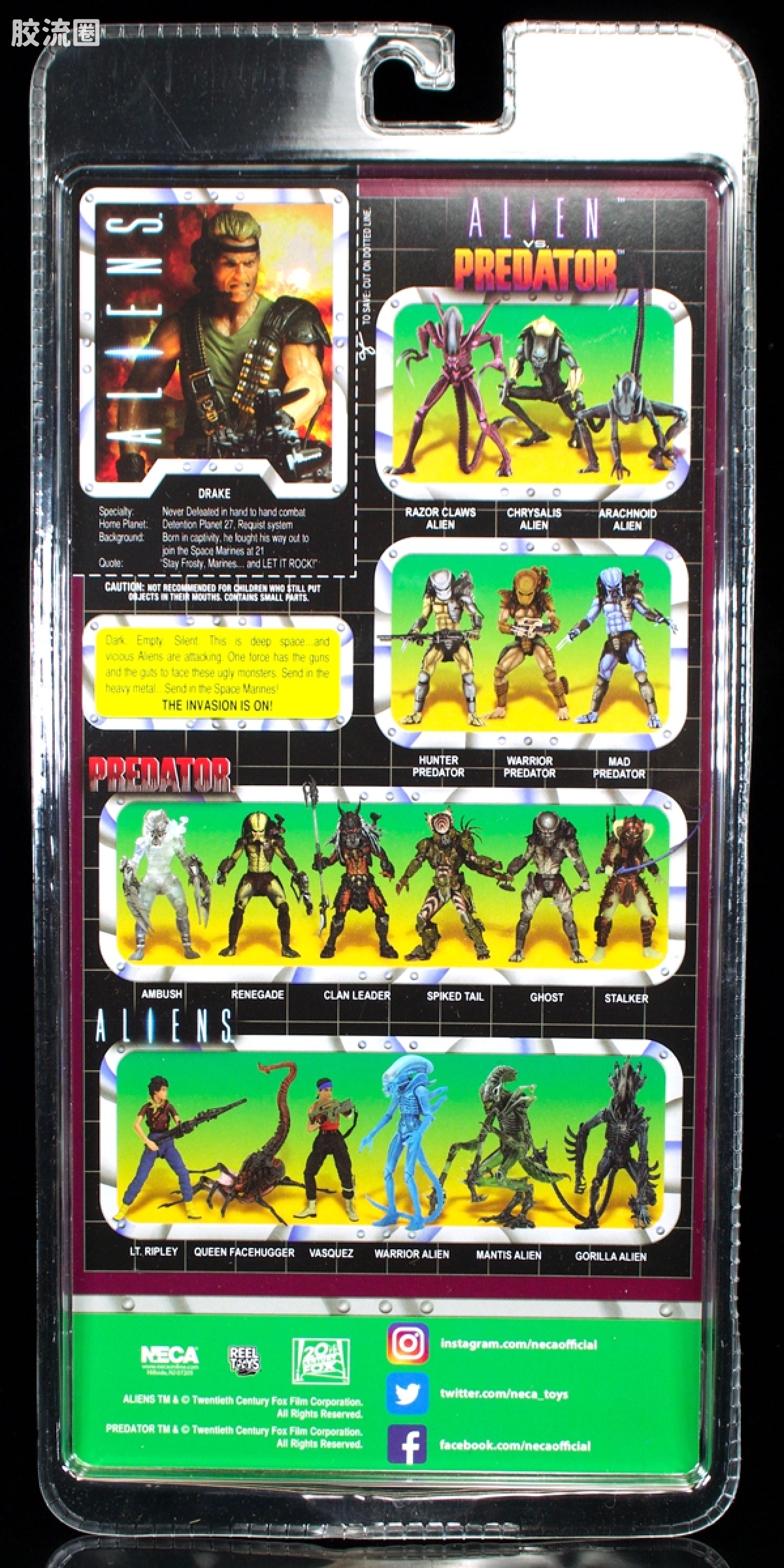 NECA 7寸可动人形系列 异形系列 异形陆战队 德拉克(Kenner致敬版) - 图片