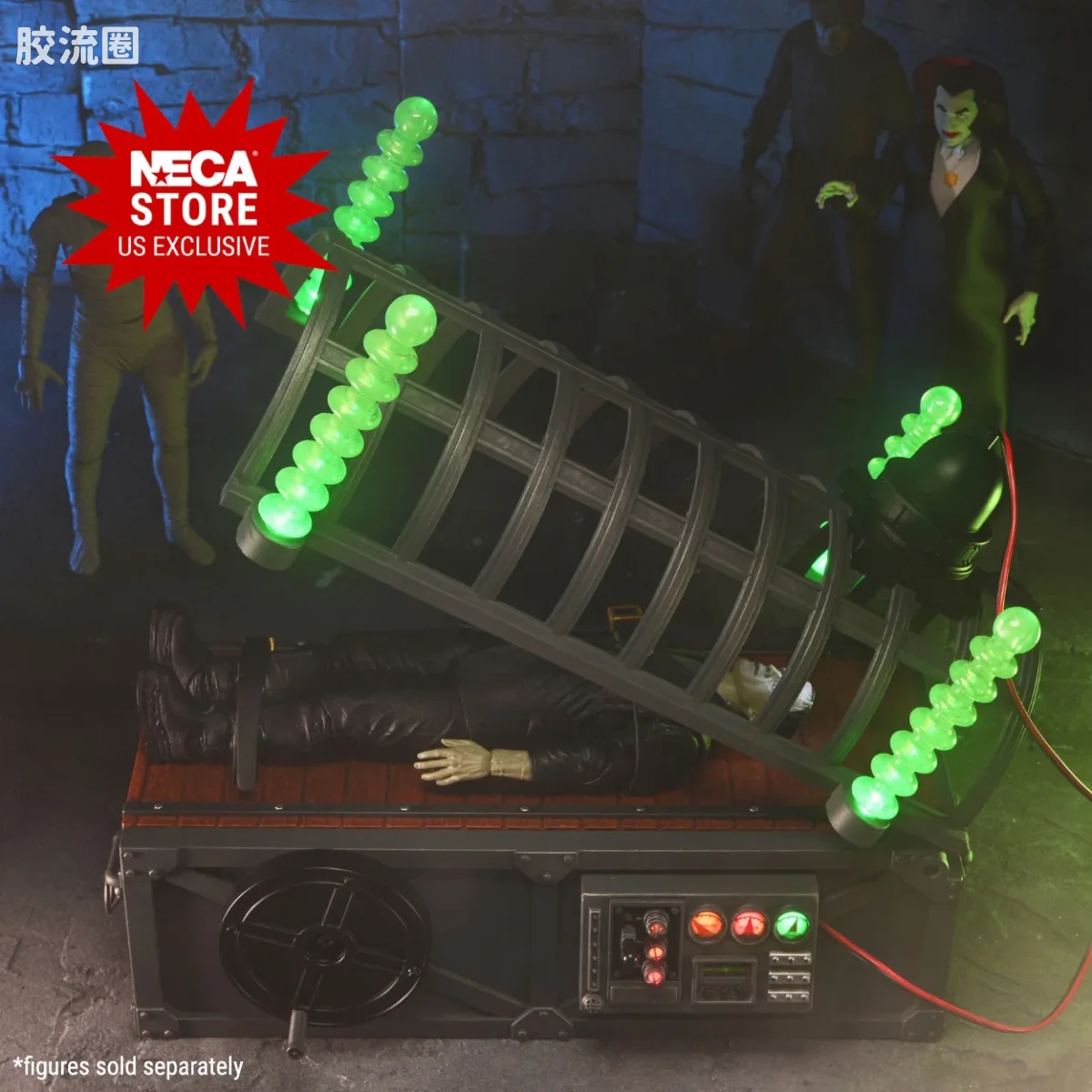 NECA 7寸可动人形系列 配件系列 怪兽化装置（带发光特效） - 图片