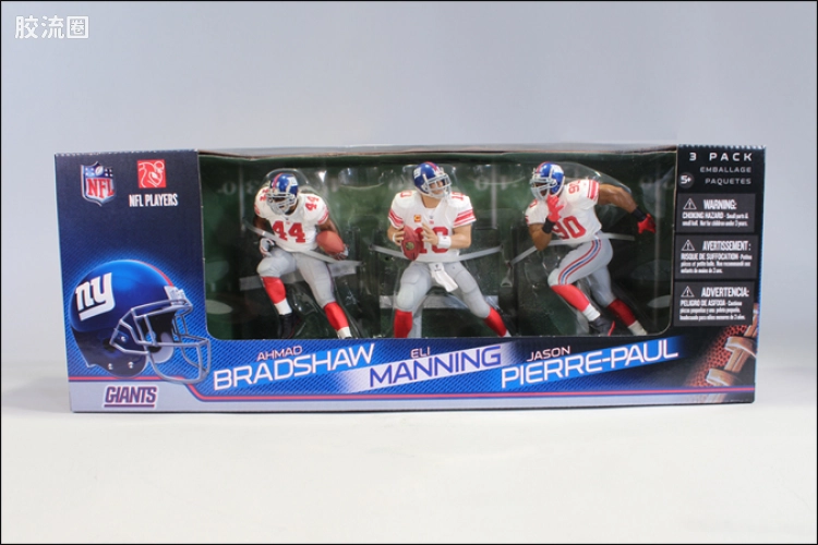 麦克法兰NFL美式足球系列玩具 特别版 NFL 3-PACK: NEW YORK GIANTS 2