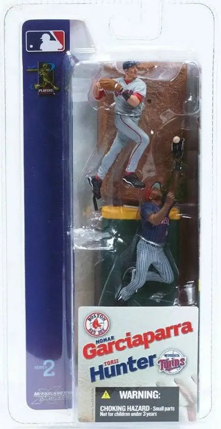 麦克法兰MLB棒球系列玩具 3寸系列第2代 NOMAR GARCIAPARRA/TORII HUNTER
