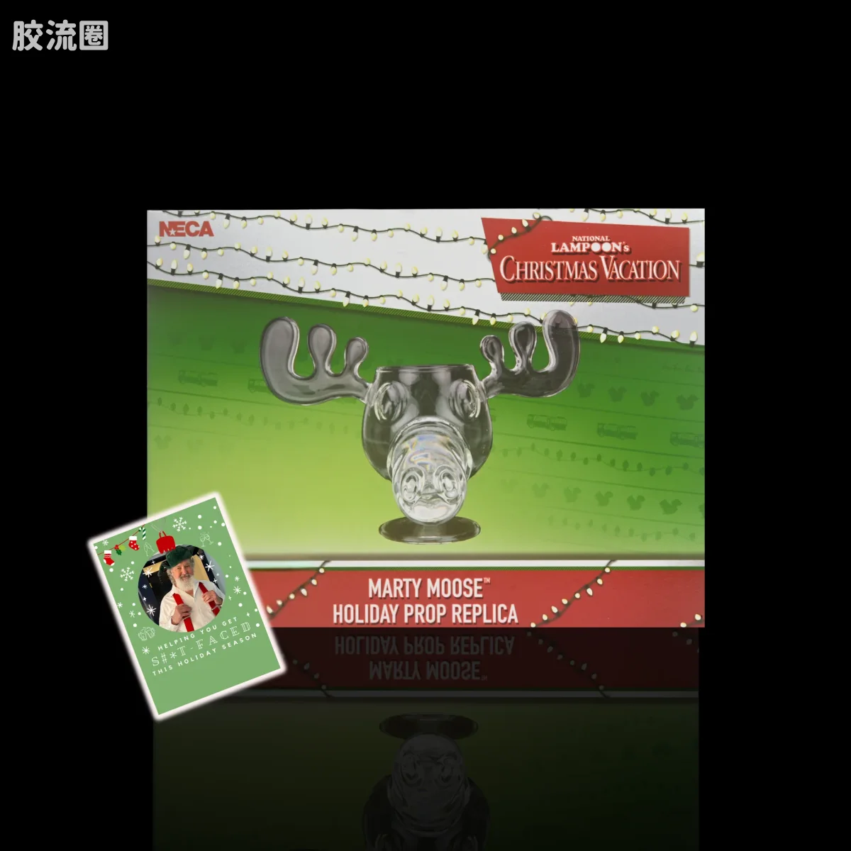 NECA大比例可动人形系列 1/1 系列 疯狂圣诞假期 马蒂·穆斯马克杯（4只装）+ 兰迪·奎德签名贺卡 - 图片