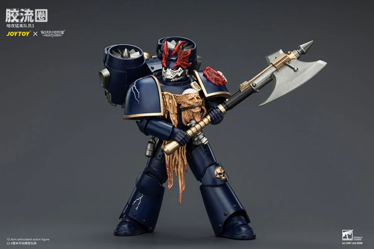 JOYTOY x 战锤40K null HH午夜领主 暗夜猛禽队员3 - 图片