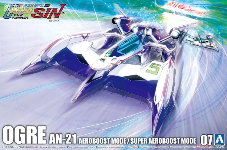 青岛社动漫题材拼装模型 1/24 高智能方程式赛车 No.7 凰呀 AN-21(增压加速/超级增压加速模式)