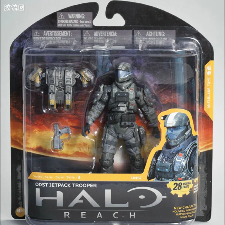 麦克法兰游戏与动画系列 HALO: REACH SERIES 3 ODST JETPACK TROOPER