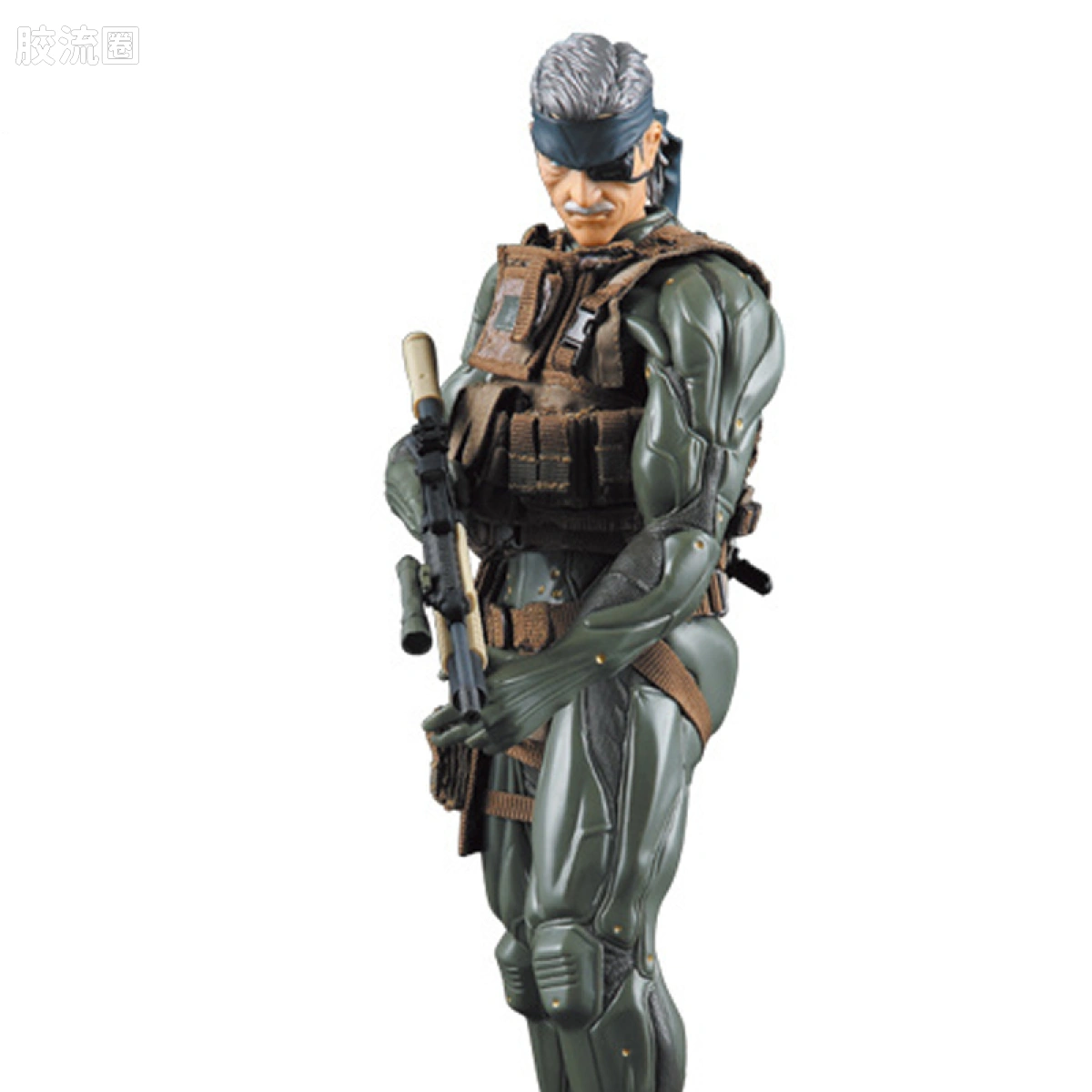 RAH12寸真人皮偶系列玩具 合金装备 OLD SNAKE（olive drab ver.）