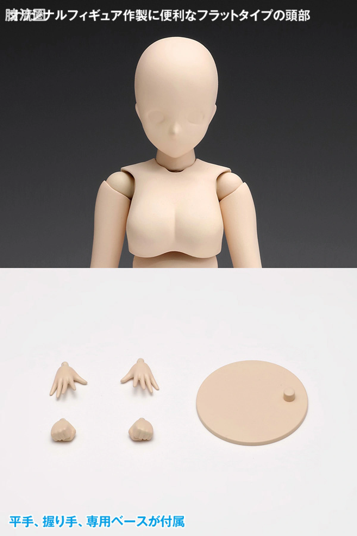 WAVE拼装综合系列 MOVABLE BODY スケール ムーバブルボディ 女性型［スタンダード］ - 图片