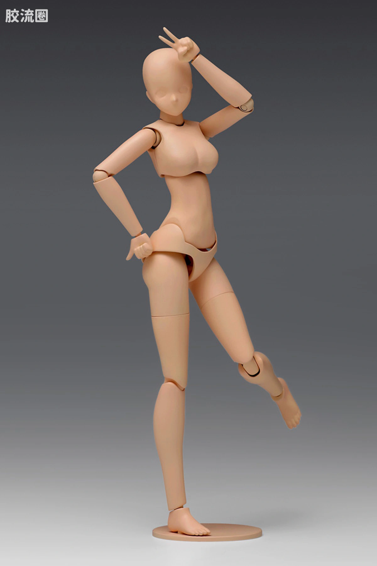 WAVE拼装综合系列 MOVABLE BODY スケール ムーバブルボディ 女性型［デラックス］ライトブラウン - 图片