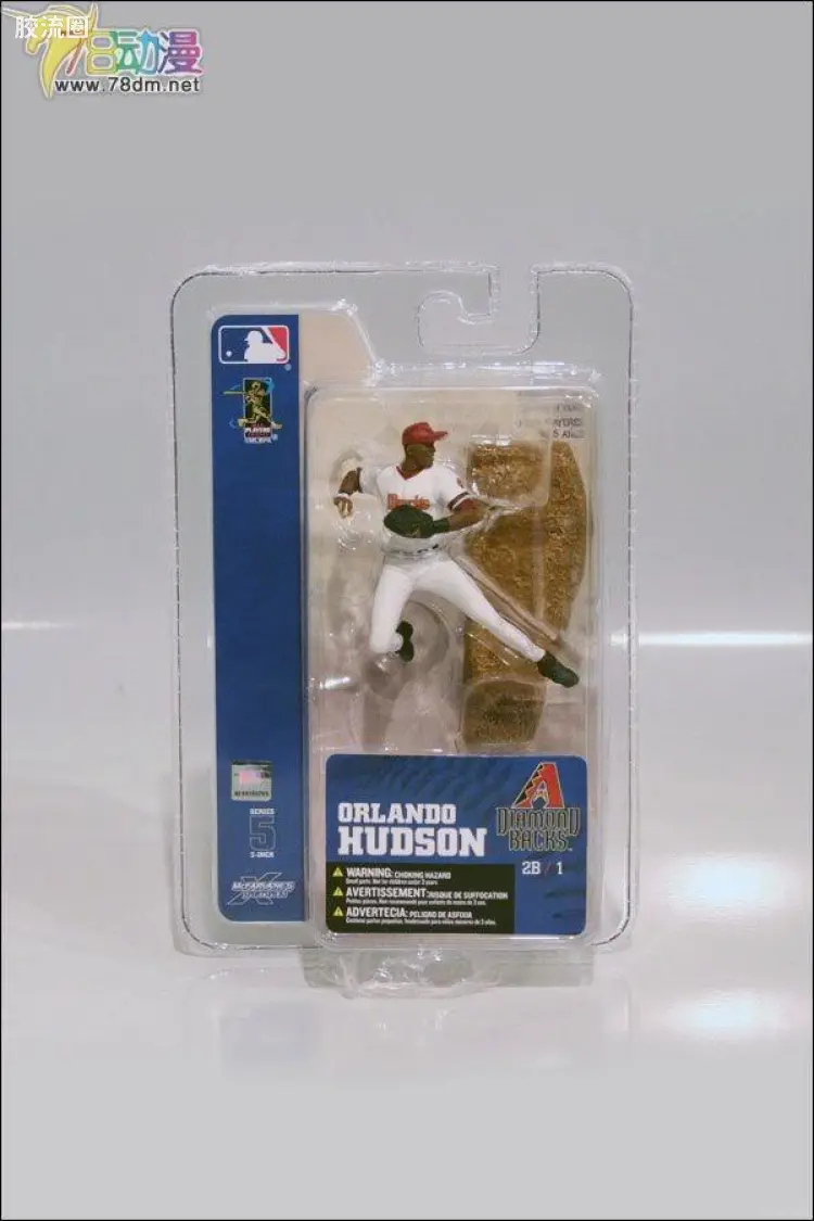 麦克法兰MLB棒球系列玩具 3寸系列第5代 ORLANDO HUDSON