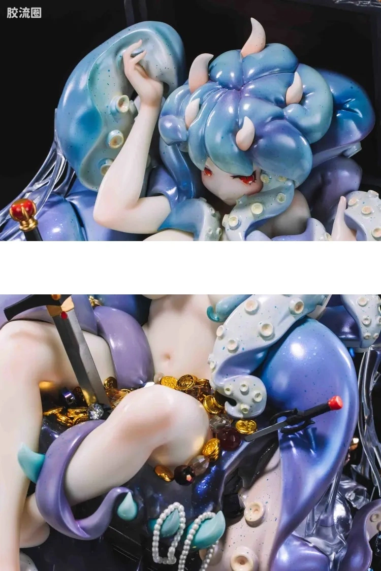 蜗之壳 综合手办 比例手办 宝箱怪 章鱼娘 - 图片