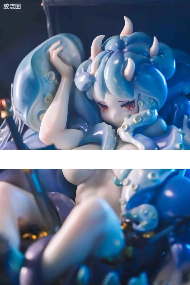 蜗之壳 综合手办 比例手办 宝箱怪 章鱼娘 - 图片