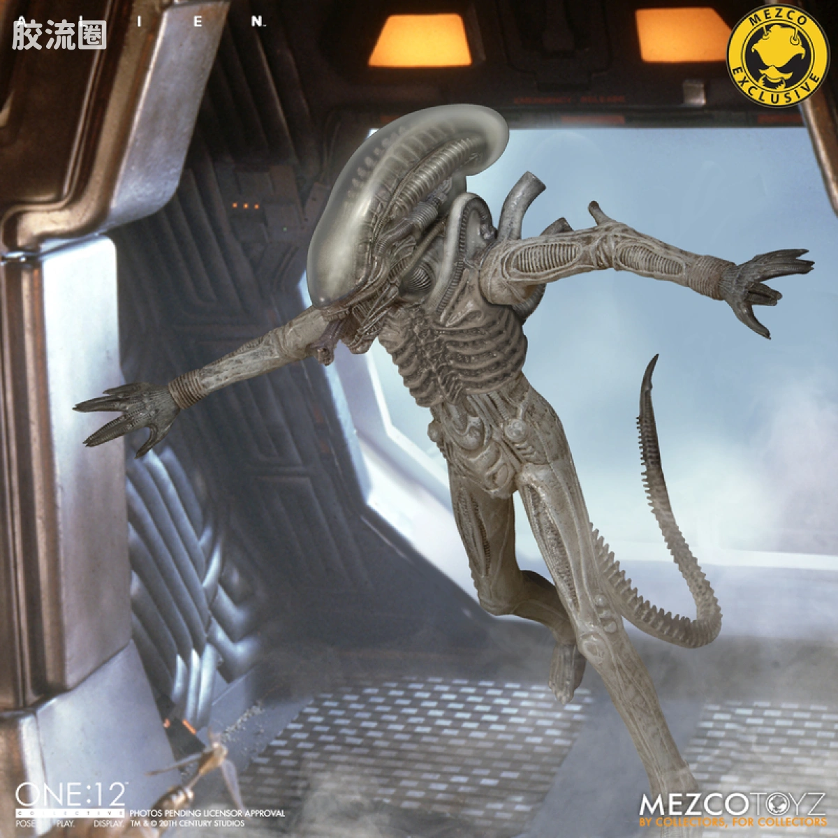 Mezco one-12系列 1/12集体系列 电影 异形 异形 概念版 - 图片