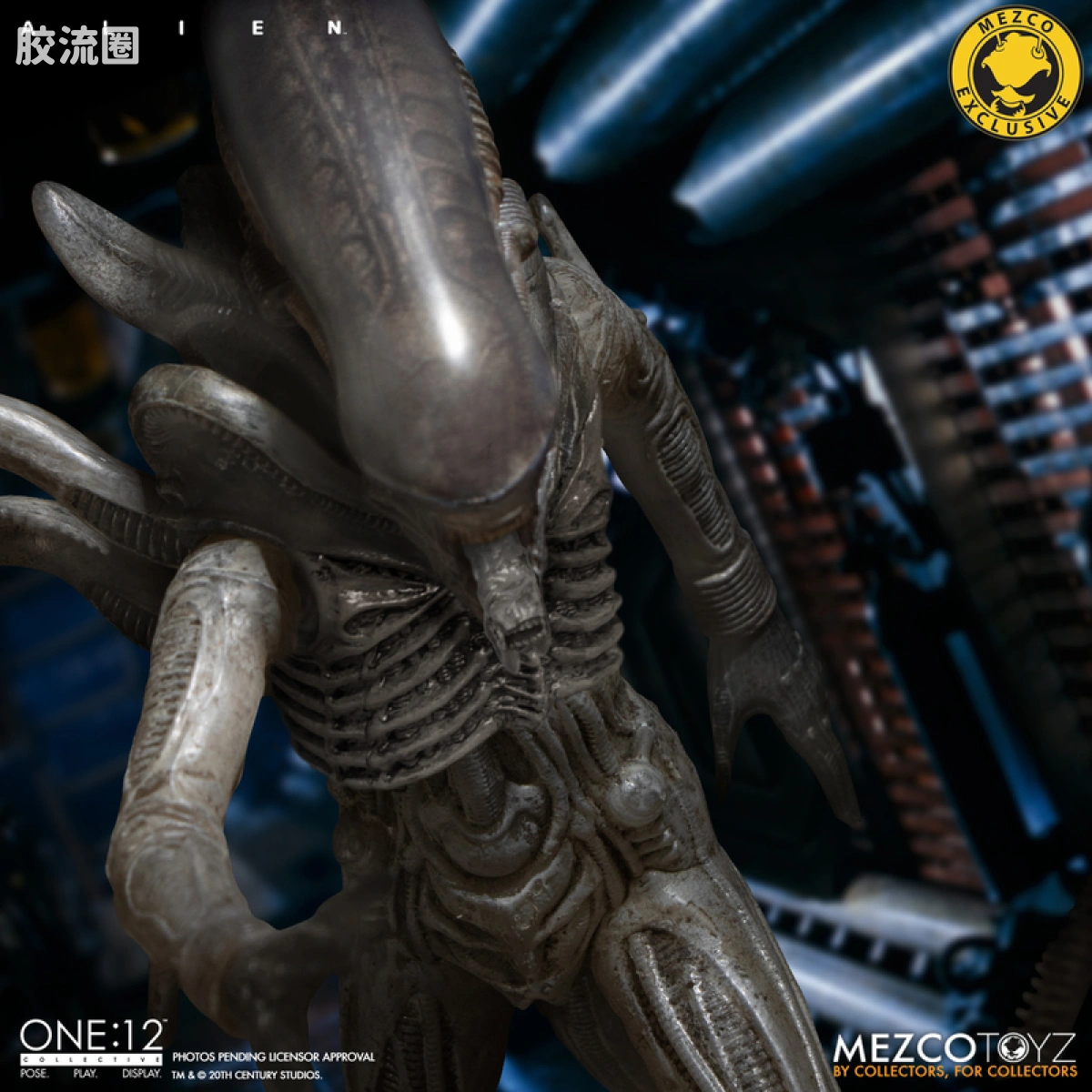 Mezco one-12系列 1/12集体系列 电影 异形 异形 概念版 - 图片
