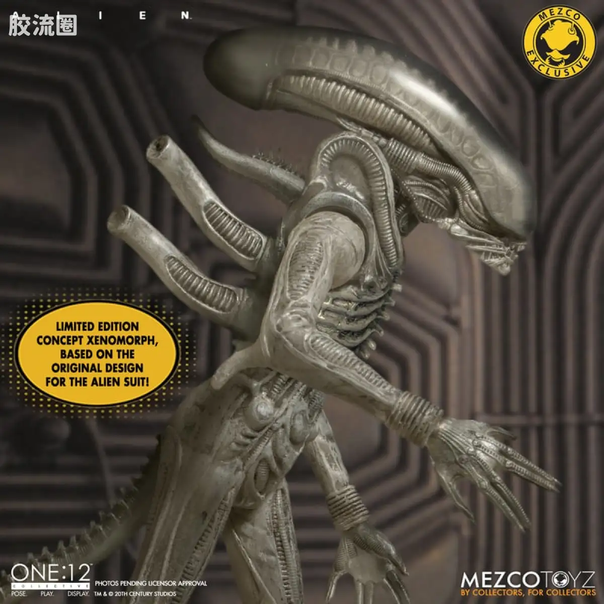 Mezco one-12系列 1/12集体系列 电影 异形 异形 概念版 - 图片