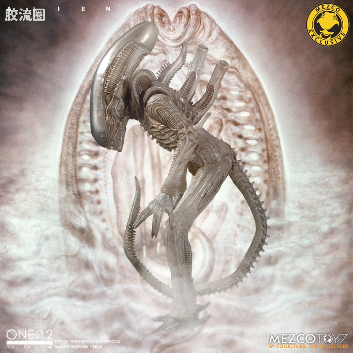 Mezco one-12系列 1/12集体系列 电影 异形 异形 概念版 - 图片