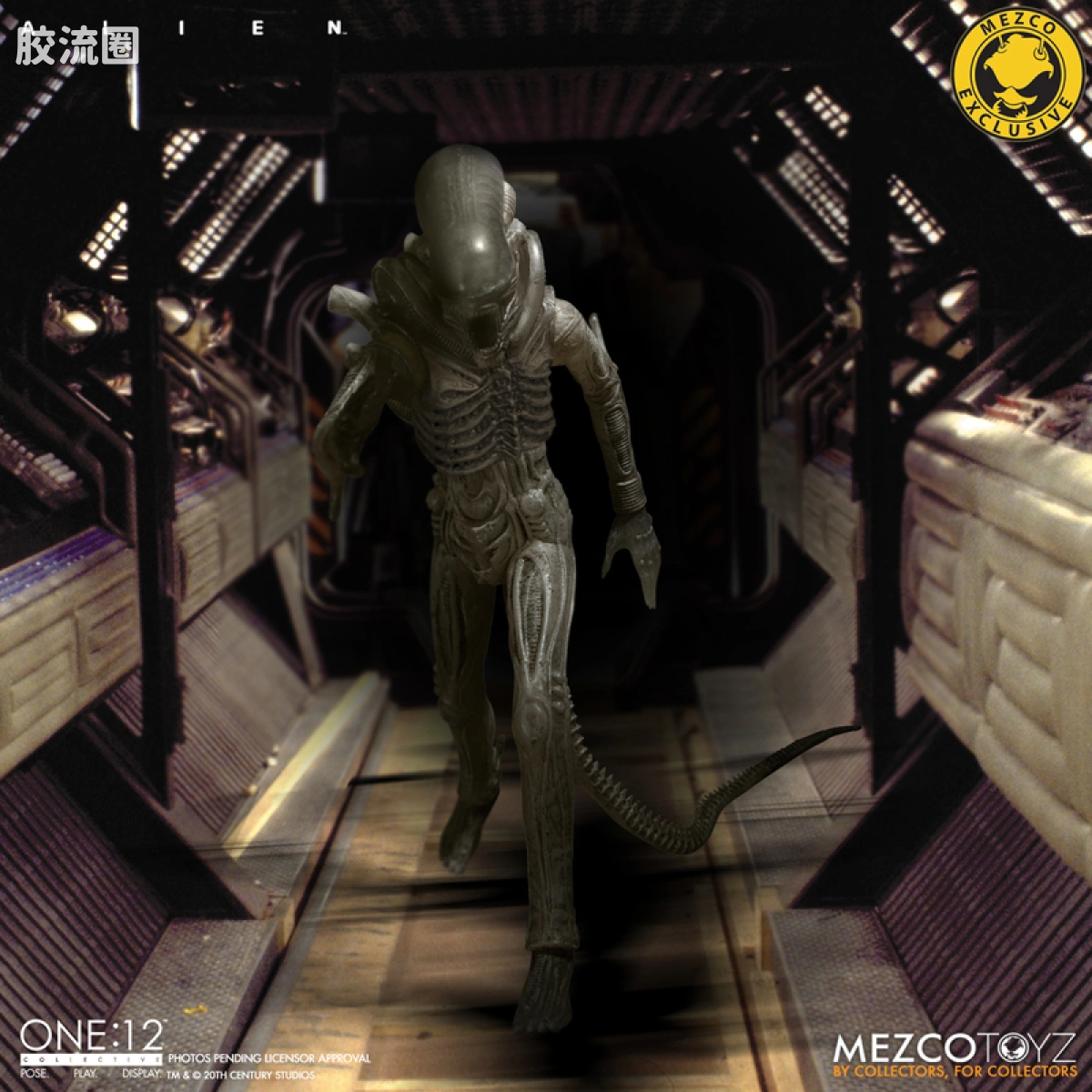 Mezco one-12系列 1/12集体系列 电影 异形 异形 概念版 - 图片