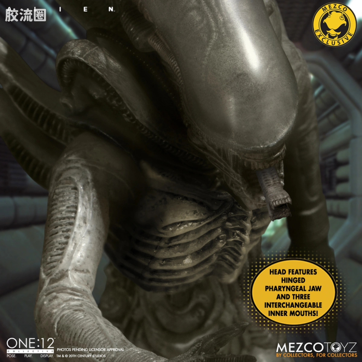 Mezco one-12系列 1/12集体系列 电影 异形 异形 概念版 - 图片