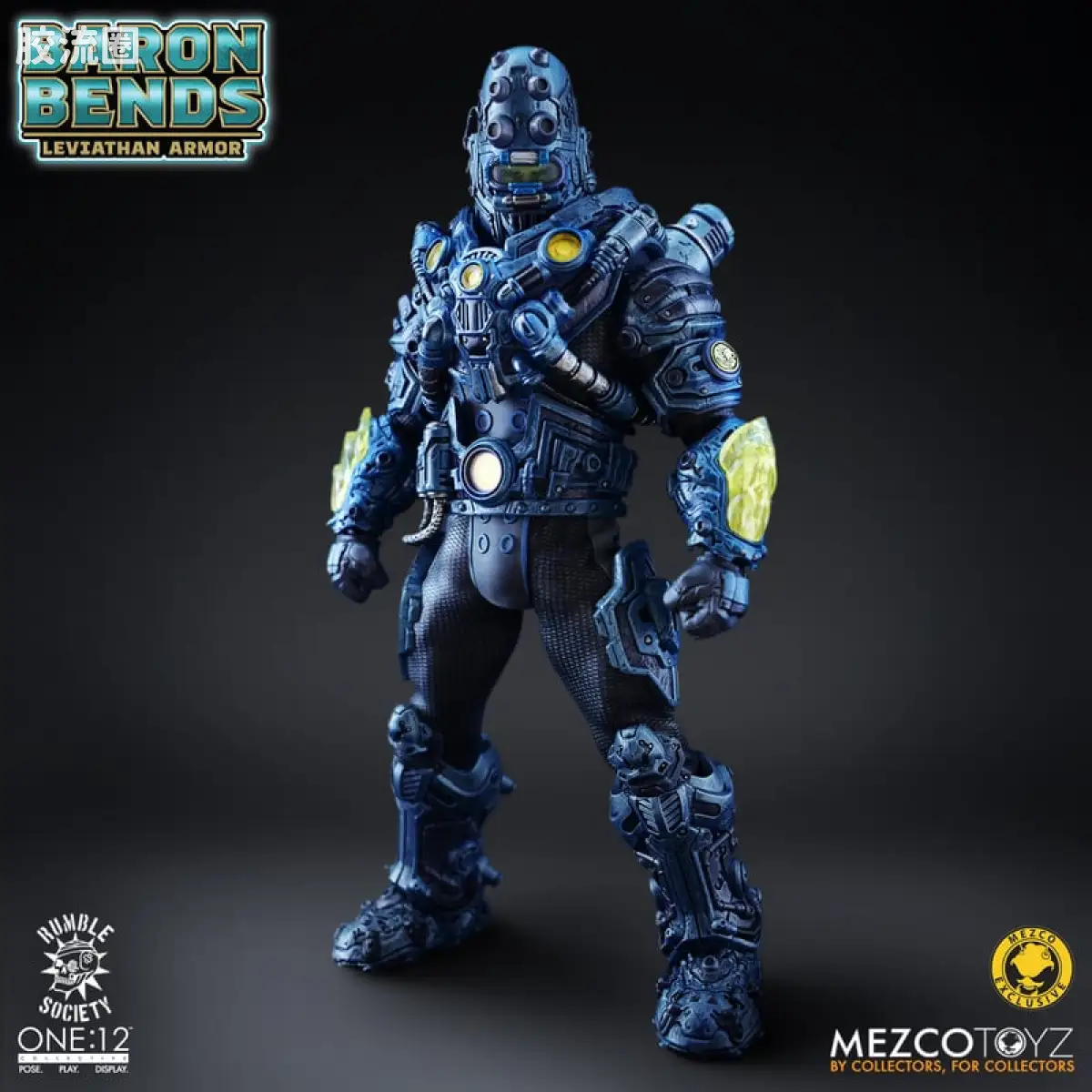 Mezco one-12系列 1/12 Rumble Society集体系列  Baron Bends: 利维坦装甲 - 图片