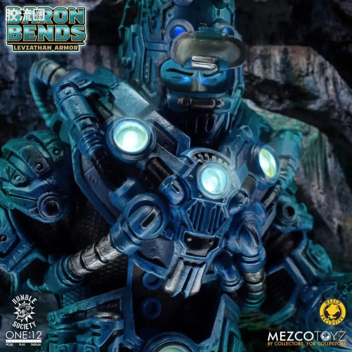 Mezco one-12系列 1/12 Rumble Society集体系列  Baron Bends: 利维坦装甲 - 图片